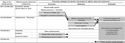 Suicide Prevention Interventions and Their Linkages in Multilayered Approaches for Older Adults: A Review and Comparison